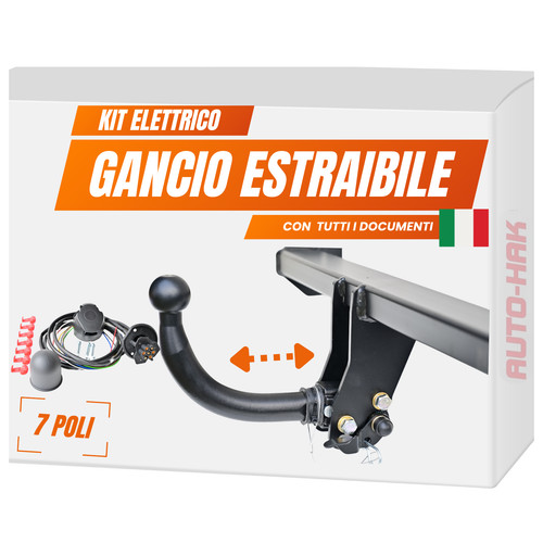 Gancio traino estraibile - gancio, di