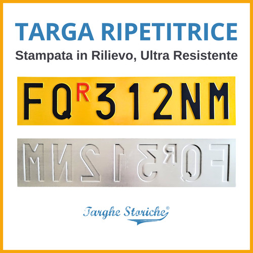 Targa ripetitrice portabici - targa,