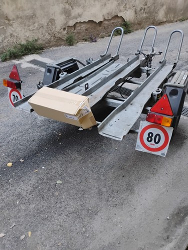 Carrello porta moto usato - carrello,